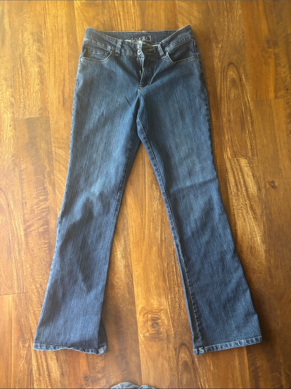 Code Bleu Women's Dark Blue Flared Jeans
